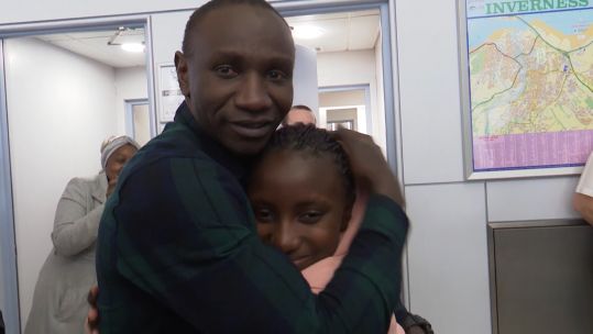 Father and daughter reunite 220319 CREDIT BFBS.jpg 
