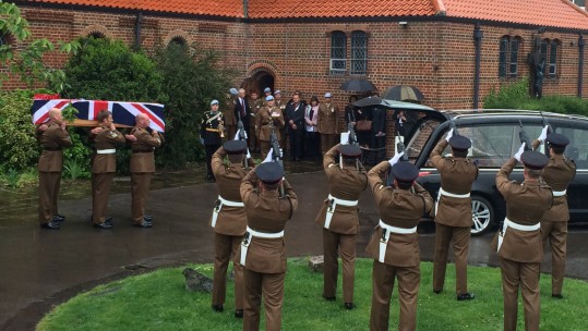 Funeral Held for WO2 Spencer Faulkner