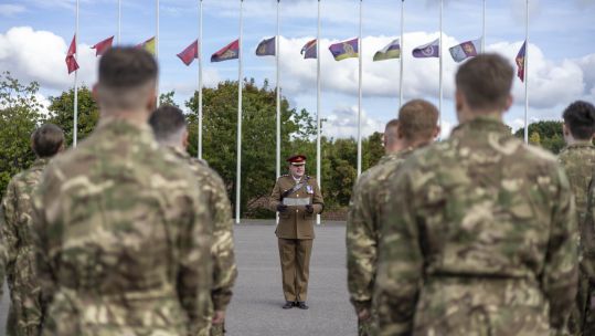 British Army Recruits pledge allegiance to a King for the first time in 70 years