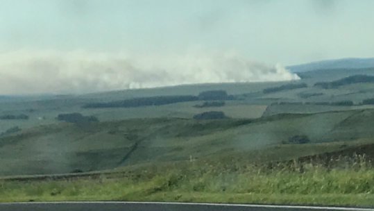 Fire Otterburn training area in Northumberland 270618 CREDIT Darren Mitchell-Twitter