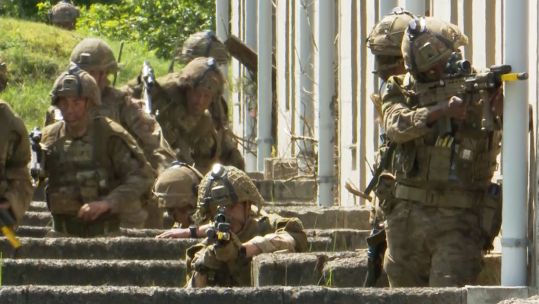First Fusiliers At the NATO Forward Holding Base in Sennelager prepare for Estonia 04062023 CREDIT BFBS