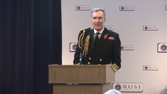 First Sea Lord at Rusi Credit BFBS 30.10.19