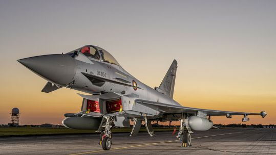 First Typhoon delivered to Qatar from BAE Systems (Picture: BAE Systems).