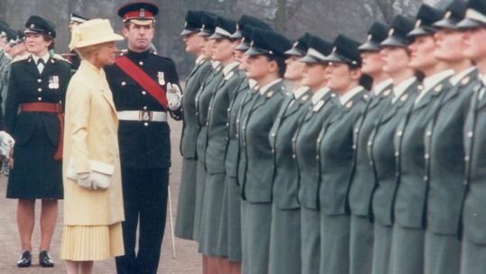 First women to commission out of Sandhurst in 1984 CREDIT SANDHURST COLLECTION
