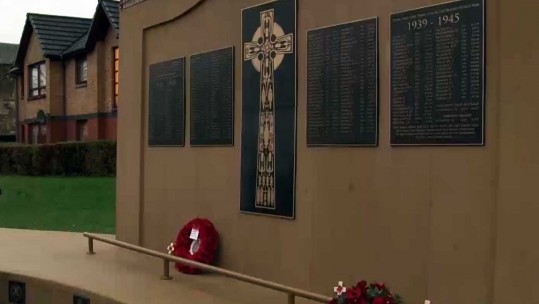 Village Gathers For First Time At New War Memorial
