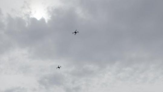 Flight of the swarm drones credit DVIDS