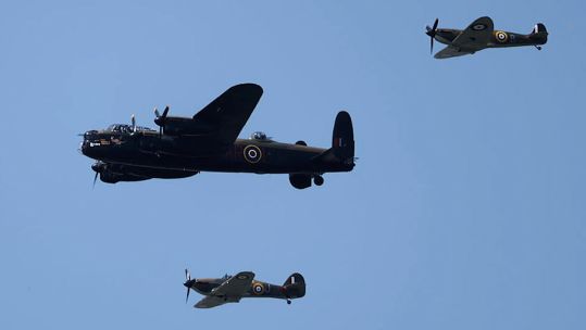 Fly Past by the Battle of Britain Memorial Flight 26052023 CREDIT MOD