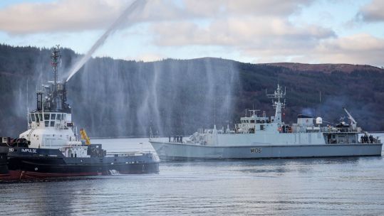 Fond farewell to minehunter HMS Penzance 19012024 CREDIT Navy
