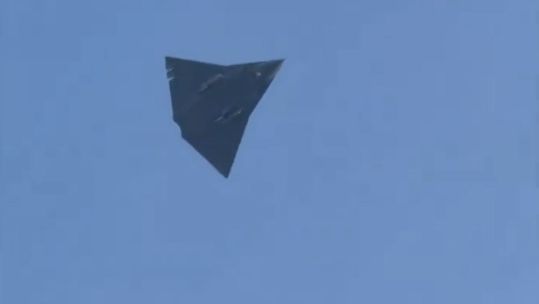 Footage of what might be the maiden flight of China's brand new stealth fighter jet 28122024 CREDIT Reuters