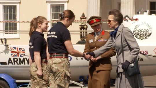Force Atlantic crew meets Princess Anne at Sandhurst CREDIT BFBS DATE 07052025.jpg
