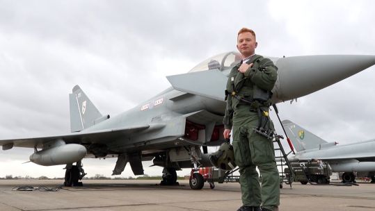 Forces News met the RAF's 2024 Typhoon display pilot 13022024 CREDIT BFBS.jpg