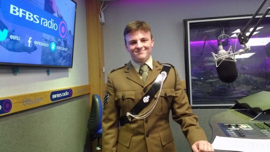 Cadet Sgt Max Boothby 14th Buckingham ACF Lord-Lieutenant Cadet Forces Media Academy Forces Radio BFBS
