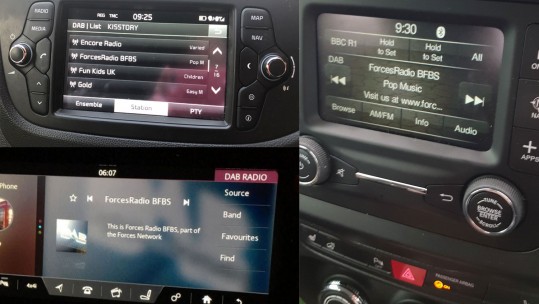 Forces Radio BFBS National DAB Digital Radio DAB+ Station UK Pictures Of DAB Car Radios