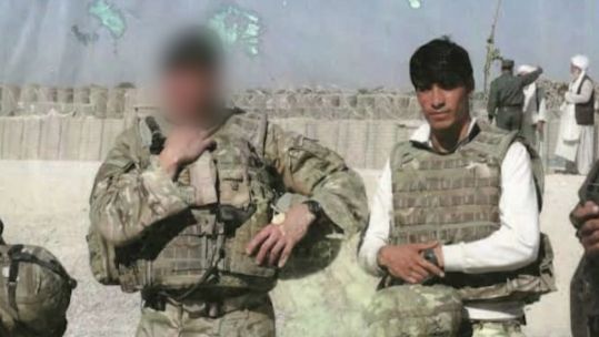 Former Afghan Interpreter Kouchai (right) threatened by the Taliban and spent a year in hiding granted leave to come to the UK DATE 2009-11 CREDIT Kouchai .png