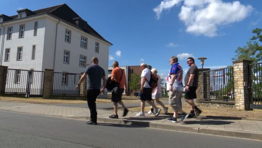 Former members of Two Armoured Field Ambulance reunite in Osnabruck 27062022 CREDIT BFBS.jpg