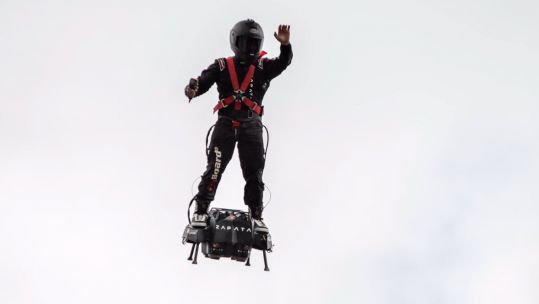 Franky Zapata Jet Pack Record