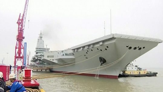 Fujan Aircraft Carrier sets out for maiden sea trials 010524 CREDIT CCTV.jpg