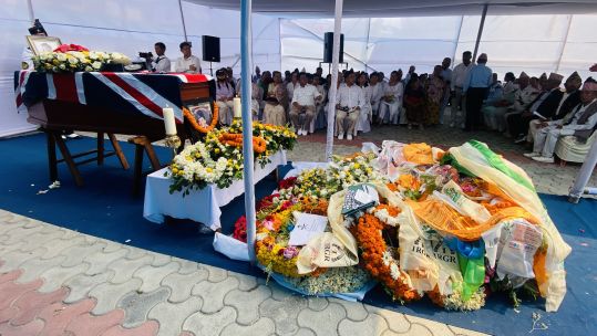 Funeral of Captain Ram Bahadur Limbu