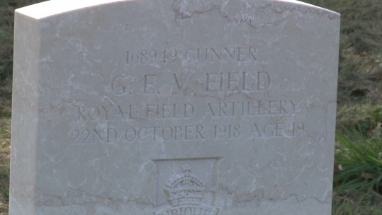 G E V Field Headstone