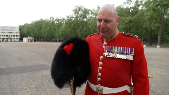 The responsibility for organising military ceremonies in London falls to WO1 Vern Stokes, the GSM of London District