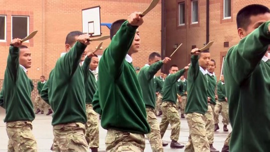 Training With The Famous Kukri Weapon