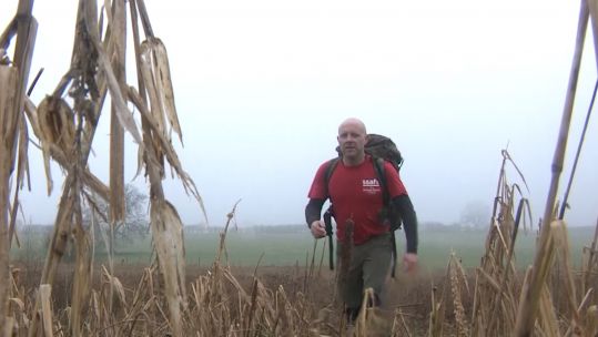 Gareth Humphries walking.
