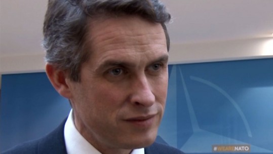 UK Defence Secretary Gavin Williamson