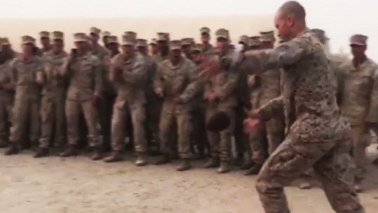 Gender Reveal Capt Gregory Veteto DVIDS Screen Grab from FB video 15th Marine Expeditionary Unit