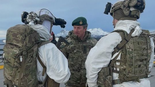 General Sir Gwyn Jenkins, the current Commandant General of the Royal Marines new cap badge CREDIT Royal Marines X.jpg