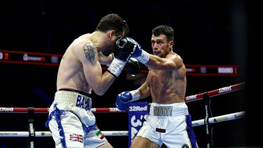 George Crotty fights Bahador Karami at the o2 arena CREDIT Queensberry Leigh Dawney DATE 25102025.jpg