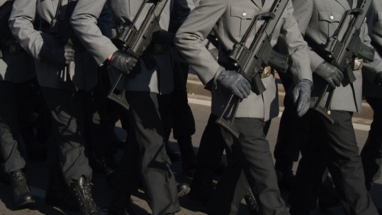 German Soldiers On Parade