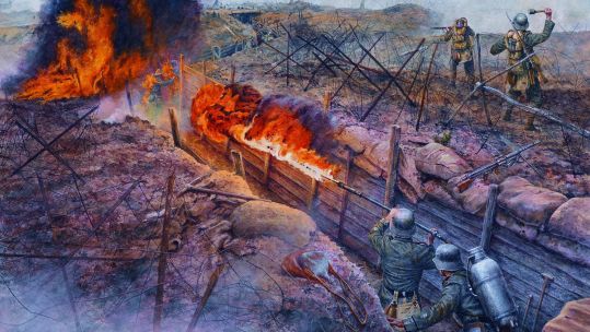 German flamethrowers at Battle of Verdun CREDIT Osprey Publishing
