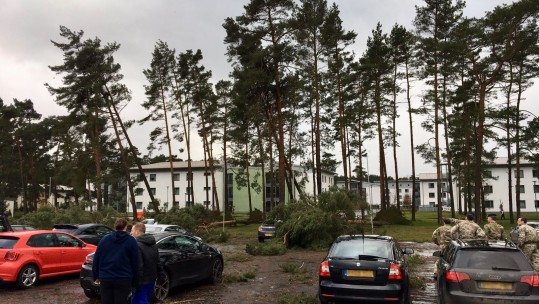 Extreme Weather Causes Base Closures At British Forces Germany