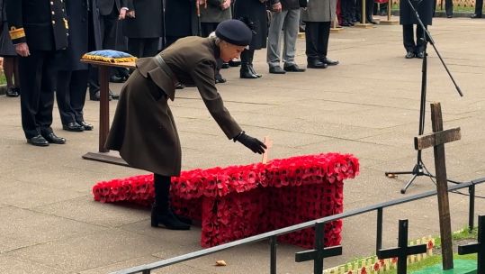 Gloucester has attended the official opening of the Field of Remembrance in Westminster