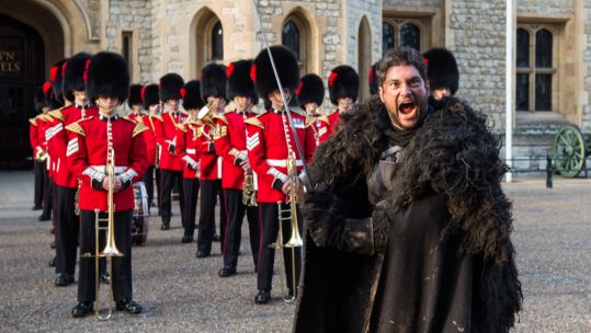 Game of Thrones 'Night's Watch' characters join Coldstream Guards for a public display (Picture: MOD).