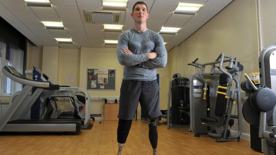 British amputee veteran Gregg Stevenson
