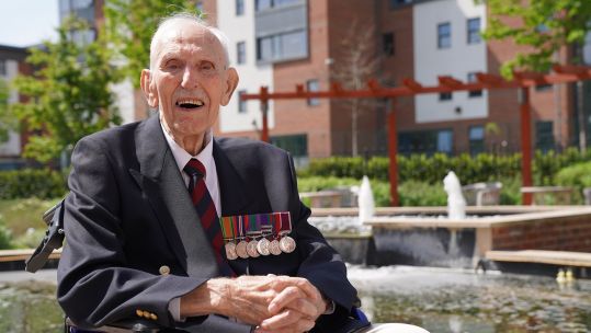 Grenadier Guard John Walmsley recalls his role in The Queen’s Coronation Date UNKNOWN Credit Royal Star & Garter.jpg