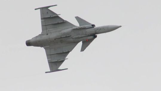 Gripen fligher jet CREDIT BFBS