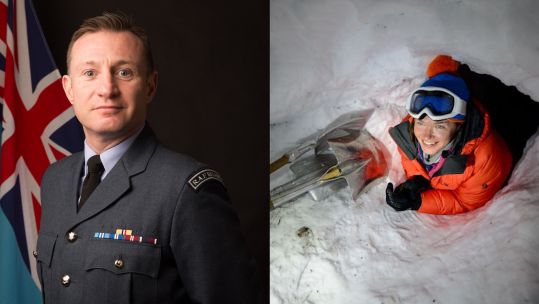 Group Captain Jason Davies Credit RAF and Major Nicola Wetherill Credit Corporal Jamie Dudding