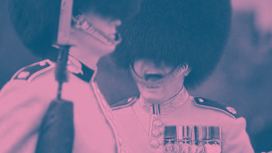 Drill Sergeant Shouting Stirling Castle Guardsman Guard (Crown Copyright Mark Owens, MoD)