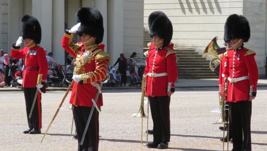 Guardsmen on parade 