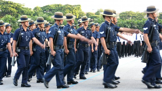 Gurkha Contingent - Police officers in Singapore CREDIT Wikipedia-Huaiwei