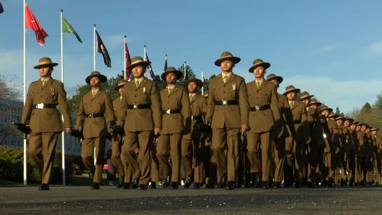 Gurkha recruits passing out in Catterick