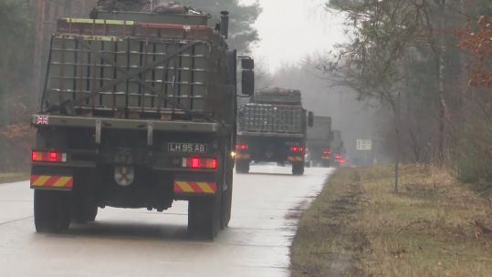 Gurkhas drive on German roads for the first time 180219 CREDIT BFBS.jpg 