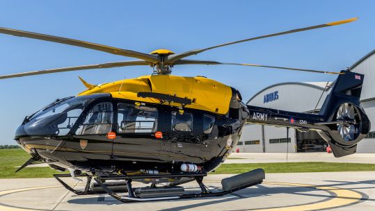 H145 helicopter being used by the British Army in place of the retired Puma 130525 CREDIT MoD