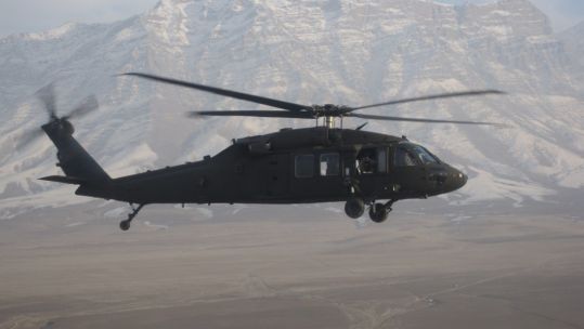 HH-60 Black Hawk in an unknown location