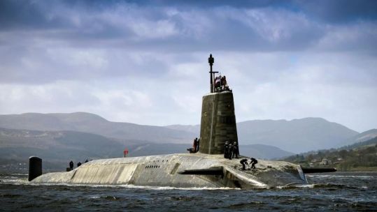 HM Naval Base Clyde at Faslane is the home of the UK's nuclear deterrent Picture MOD 140119.j