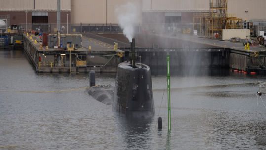 HMS Agamemnon completes first trial dive 