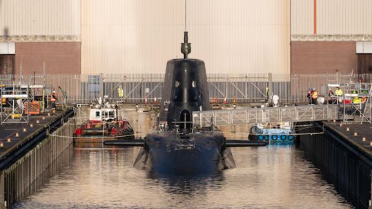 HMS Agamemnon, 6th of 7 Astute-class hunter-killer submarines 03102024 CREDIT BAE Systems