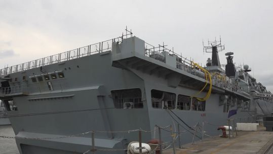 HMS Albion in Devonport DATE UNKNOWN CREDIT BFBS